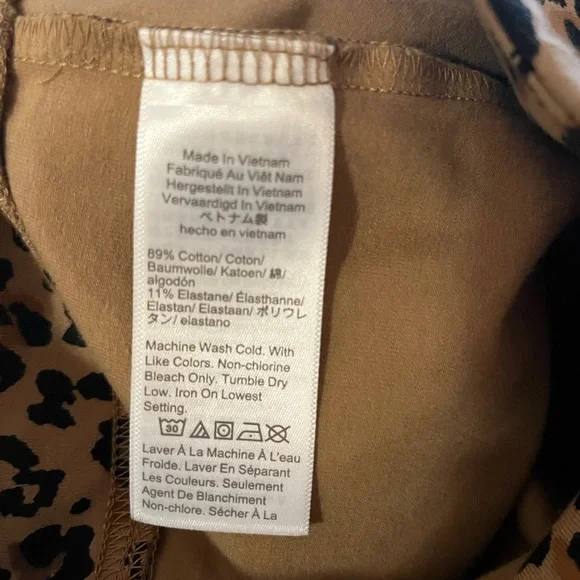J Crew Animal Print Leggings - Picture 2 of 4